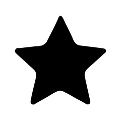 Simple Black Silhouette Star Shape Sign Symbol Decoration Icon