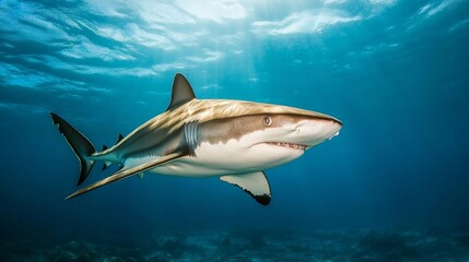 Obraz premium portrait of megalodon in the sea