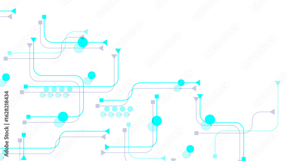 Poster abstract futuristic technology background. technology background with crossed lines and dots. abstra