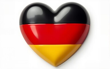 Heart shape with Germany icons. High quality