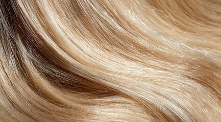 Close-up of flowing, blonde hair