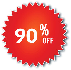 90%discount icon