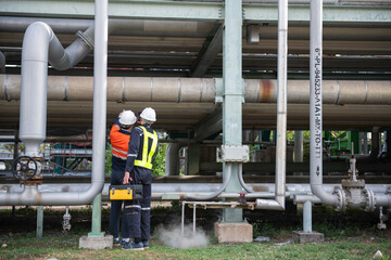 Team service to be worker visual inspection outside control room valve and pipeline power plants.	