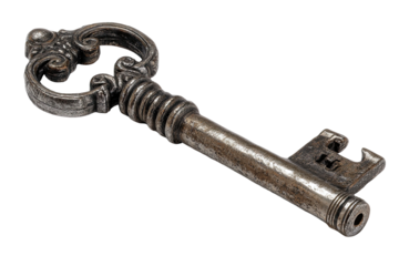 Ornate antique key,?detailed view