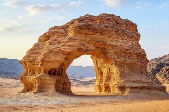 Elephant Rock  Majestic Landmark in Al Ula Desert, Saudi Arabia's Iconic Jabal AlFil