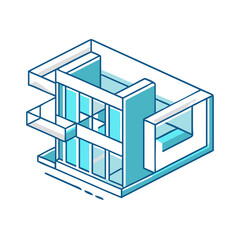 vector illustration of a building