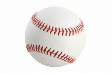 White baseball, studio shot, isolated, stitching detail, sport