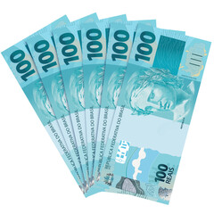 100 Reais Banknote Icon &ndash; Brazilian Currency Symbol