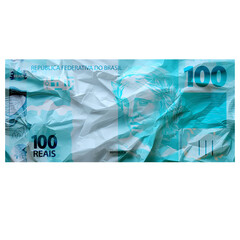 100 Reais Banknote Icon – Brazilian Currency Symbol