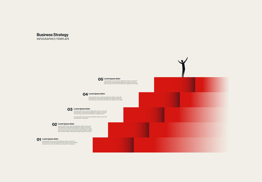 Business Strategy Steps for Growth Infographic Template