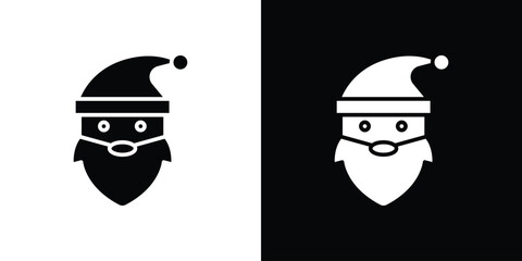 Santa Claus icon design. vector graphics in flat.