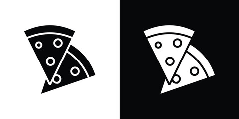 Pizza icon design. vector graphics in flat.