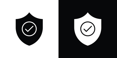 Insured icon design. vector graphics in flat.