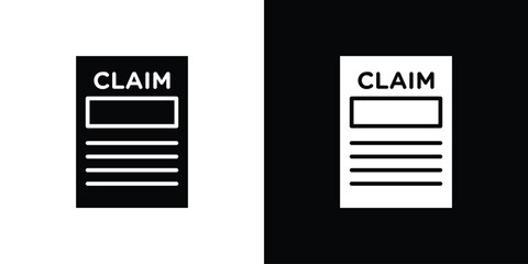 Insurance Claim icon design. vector graphics in flat.