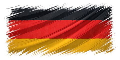 Artistic German Flag with Bold Textured Brush Strokes on Transparent Background
Dynamic Digital Painting of Germany Flag in Expressive Paint Style