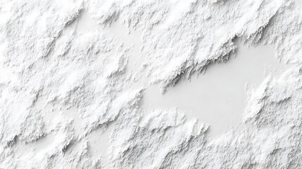 Elevated White Terrain Texture with Sharp Ridges and Valleys for Topographic Visualizations