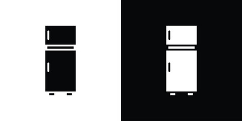 Fridge icon design. vector graphics in flat.