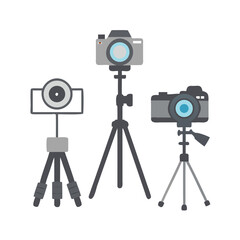 Obraz premium video camera on tripod