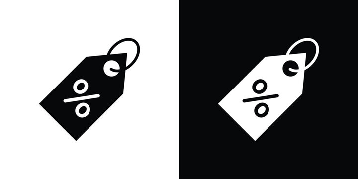Discount tag icon design. vector graphics in flat.