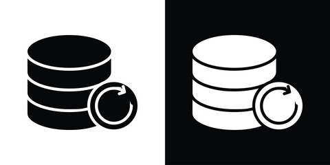 Data backup icon design. vector graphics in flat.