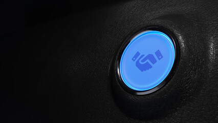 Futuristic Business Agreement Start Button