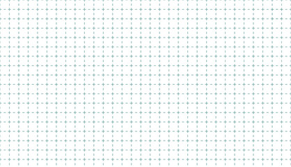 White background with square grid and dot markers. Graph paper template designed for educational, engineering and architectural drawings. Vector, graphic illustration