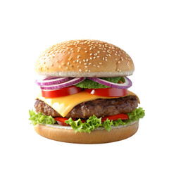 hamburger, burger, food, cheese, cheeseburger, 