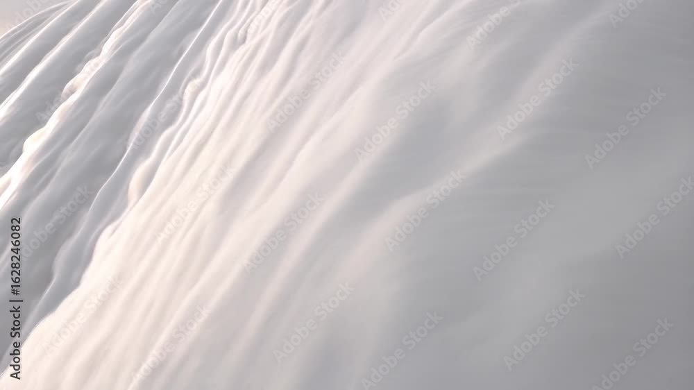 Poster dynamic abstract background with wavy white textures moving in different directions - light organic 