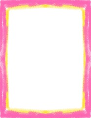 Obraz premium Cute crayon borders