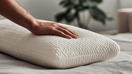 Memory foam responds under gentle pressure, offering a tactile sense of calm and support, promoting stress management and nighttime recovery.
