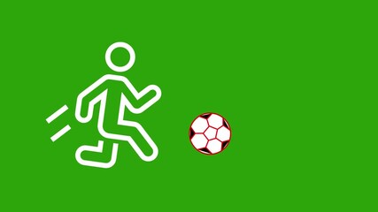 soccer player kicking ball abstract line art isolated on Green background futuristic. Graphic Design Animation for Sports Content Illustration and Educational Videos
- Powered by Adobe
