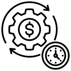 Efficiency Line Icon