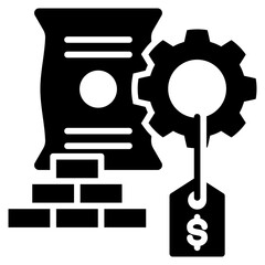 Raw Materials Glyph Icon