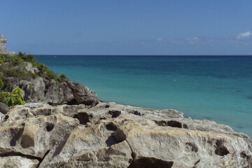 View of the sea in Tulum
