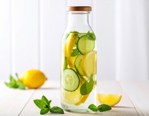 Futuristic digital interface displaying data visualizations, charts, and global information on a screen.