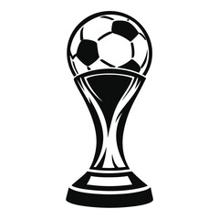 Soccer Football Trophy Cup Vector Icon