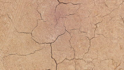 The ground has cracks in the top view for the background