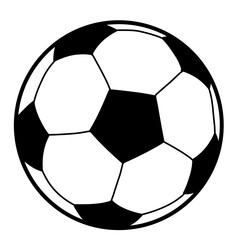 Hand drawn Kids drawing Cartoon vector illustration of soccer ball icon