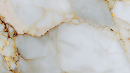 Fototapeta premium Luxurious white marble surface with delicate gold veins, embodying elegance and modern sophistication.