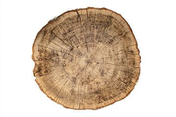 Fototapeta premium a tree stump with a white background