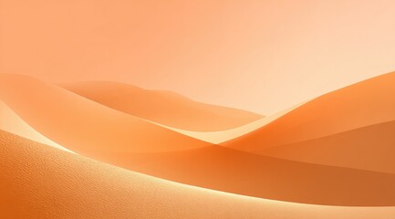 Fototapeta premium Abstract desert landscape, soft orange hues