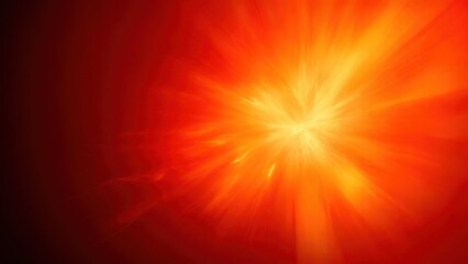 Abstract burst of orange light