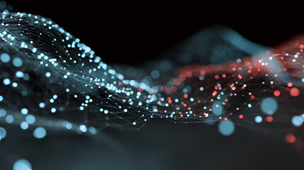 Big data technology data science analysis artificial intelligence generative ai deep learning machine learning algorithm neural flow network analytics innovation abstract futuristic. 3d rendering. 