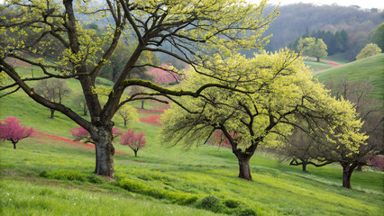 apple tree in spring
