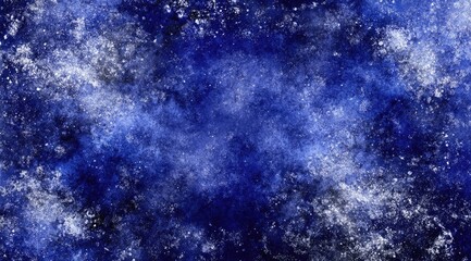 Abstract cosmic nebula, deep indigo and icy white swirls