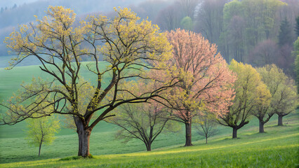 autumn landscape with trees