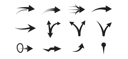 Simple black and white animal footprints and decorative pattern elements on white background