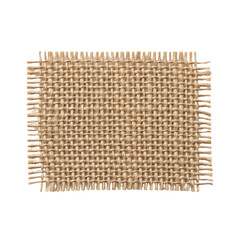 Natural jute burlap fabric swatch texture