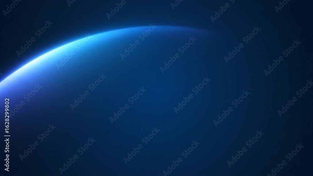 Poster abstract blue light and space background loop for modern visuals
