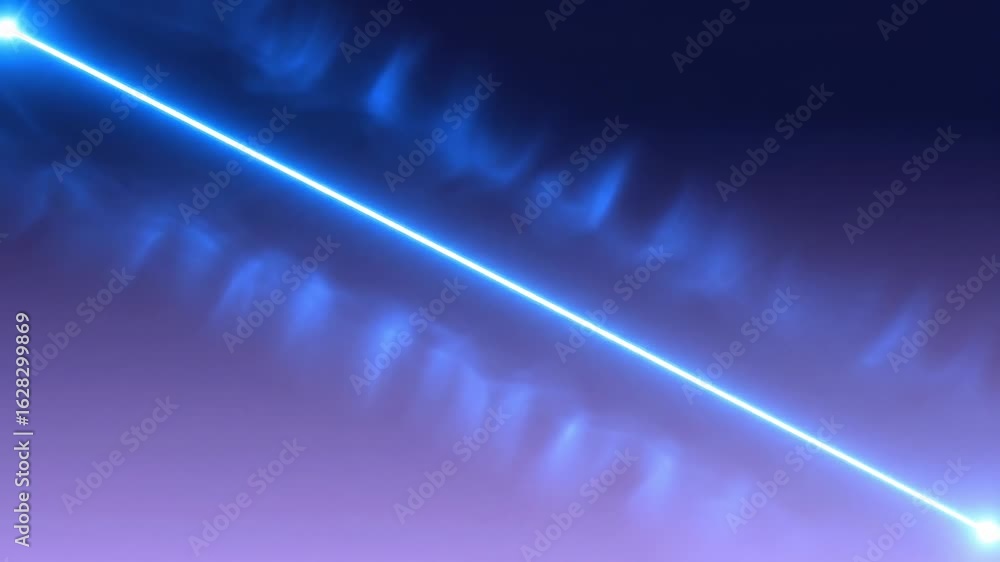 Poster abstract blue laser beam effect against a gradient background for technology and futuristic visuals